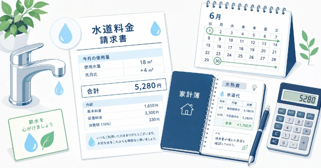 水道代が高いと感じたときの確認ポイントは？