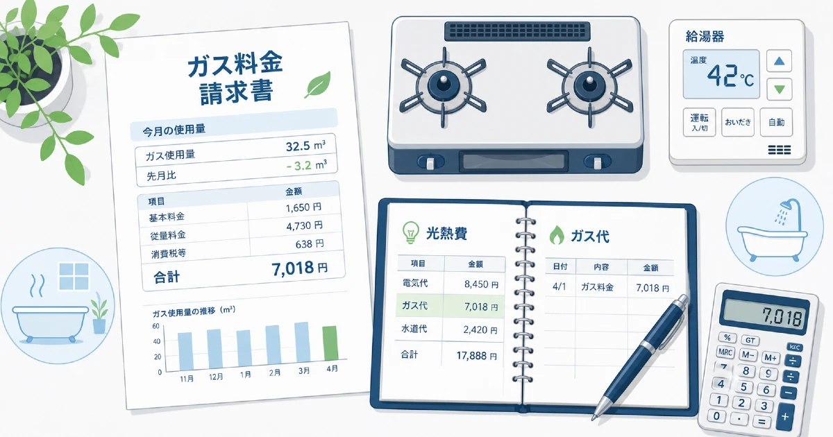 ガス代を見直すには何を確認すればいい？